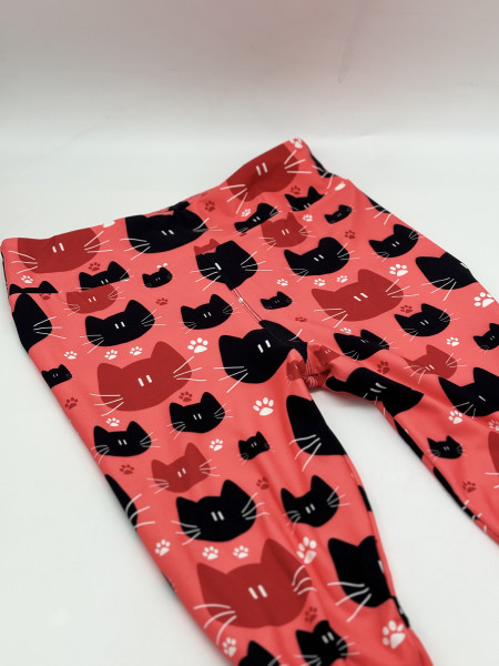 Leggings Katzen pink