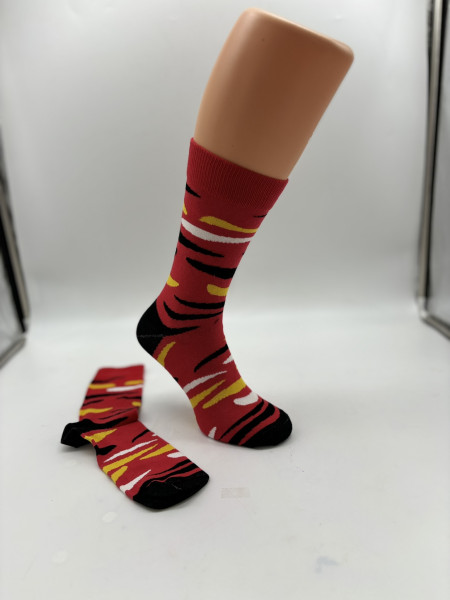 Socken mit Tiger Muster Deo-Funktion