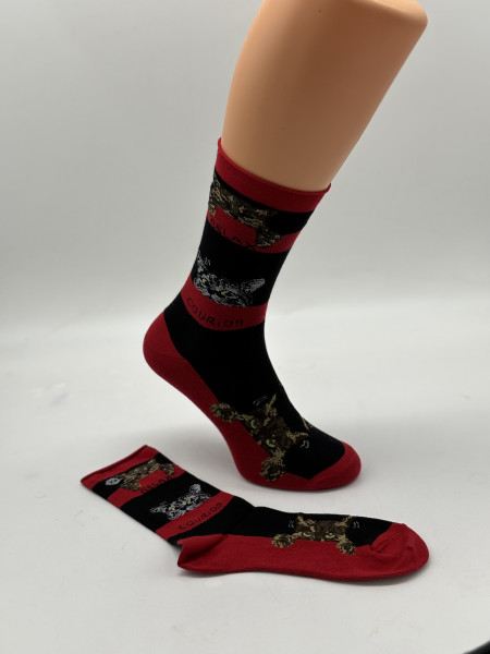 Socken mit Katzen und Rollbund Art18212