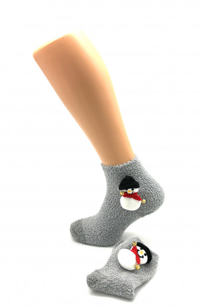 Schneemann Socken mit Glöckchen