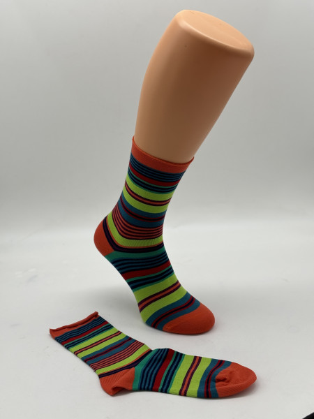 Ringelsocken mit Rollbund Art.18436