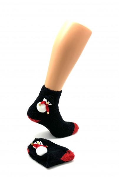 Schneemann Socken mit Glöckchen